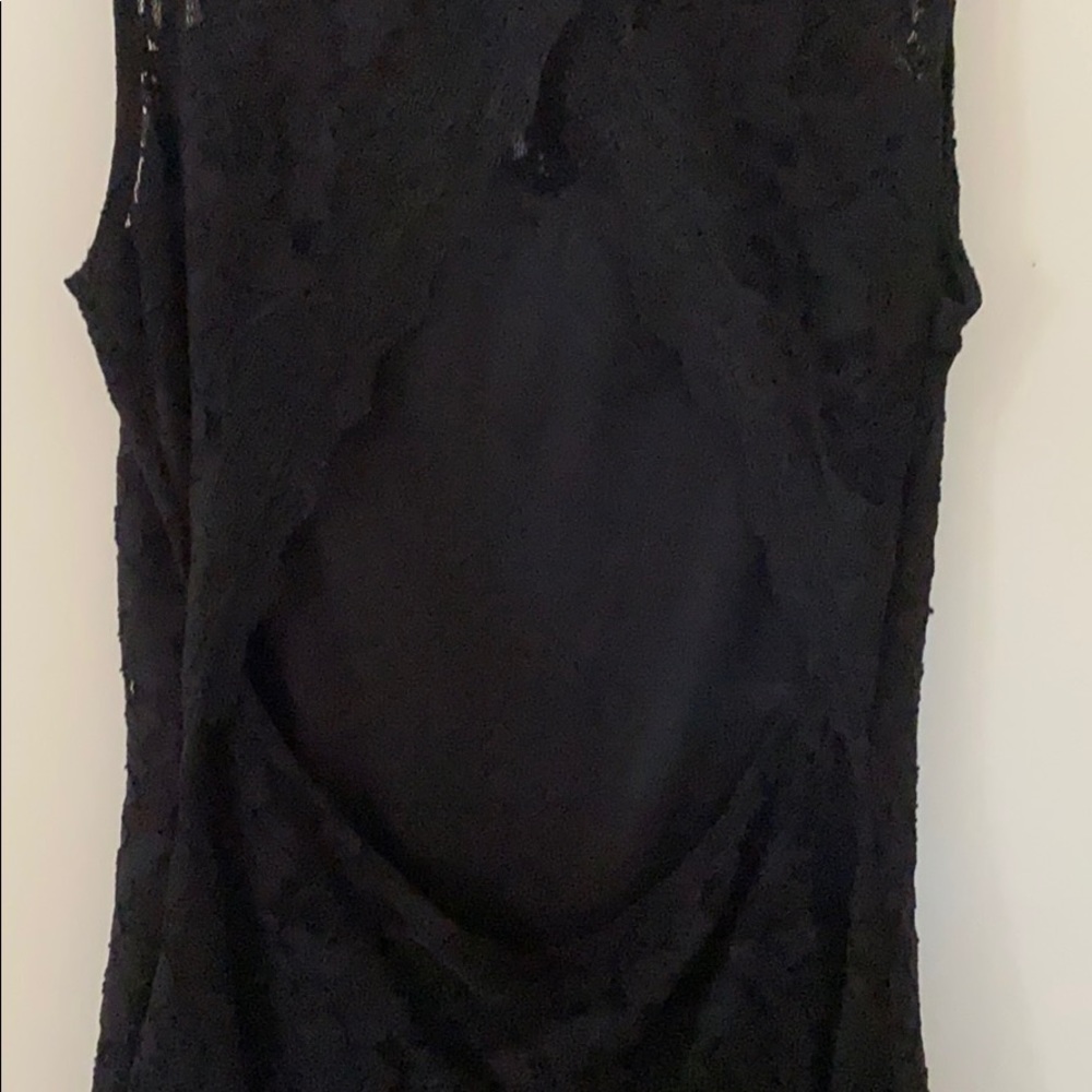 Express Black Lace Open Back Backless Cocktail Dr… - image 5